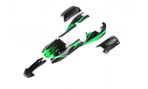 Body Shell - Black with Green Flame as Per Picture | Baja 5B